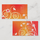 Zeichnende Geschäftsblumenkarte Visitenkarte (Vorne/Hinten)