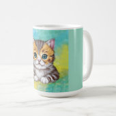 Zeichnende Katze Kaffeetasse (VorderseiteRechts)