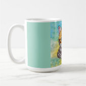 Zeichnende Katze Kaffeetasse (Links)