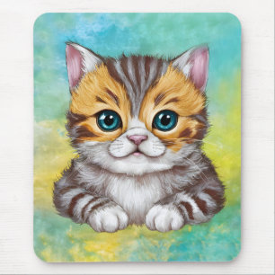 zeichnende Katze Mousepad