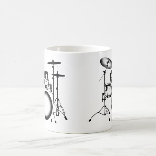 "Zeichnende " Trommeln Kaffeetasse (Mittel)