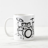 "Zeichnende " Trommeln Kaffeetasse (Links)