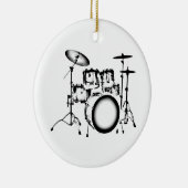 "Zeichnende " Trommeln Keramik Ornament (Rechts)