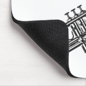 "Zeichnende " Trompete Mousepad (Ecke)