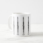 "Zeichnender " Clarinet Kaffeetasse (Vorderseite Links)