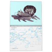 Zeichnender kreativer Federkalender der Kunst 2014 Kalender (Mär 2026)