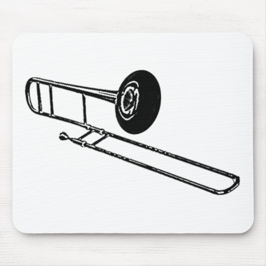 "Zeichnender " Trombone Mousepad (Vorne)