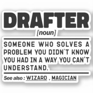 Zeichner Substantiv Berufstätiger Zeichnung Lustig Aufkleber