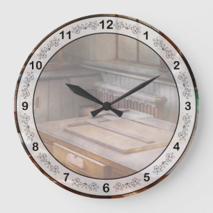 Zeichner - Wo Ideen herkommen Große Wanduhr