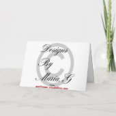 Zeichnet Fotokarte Karte (Rückseite)