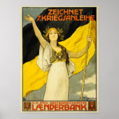 ZEICHNET KRIEGSANLEIHE-Kriegsanleihen Österreich U Poster (Vorne)