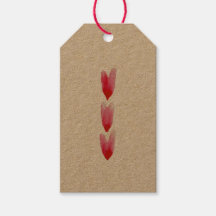 Zeichnete Herzen auf Kraft-Tag (Set von 10)