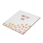 Zeichnete Puppy-Paw-Drucke mit benutzerdefiniertem Fliese (Seite)