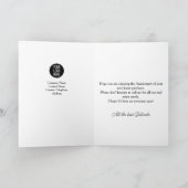 Zeichnetest des Kindes auf Kühlschrank - Happy Hou Karte (Innenseite)