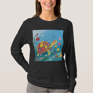 Zeichnung Baby-Schildkröte T-Shirt