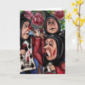 Zeichnung der Alice im Wunderland der ROSE Karte (Gelbe Blume)