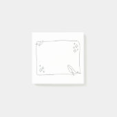 Zeichnung der Linie, Wal Post-it Klebezettel (Vorderseite)