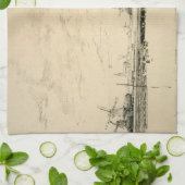 Zeichnung der Windmühlen Handtuch (Gefaltet)