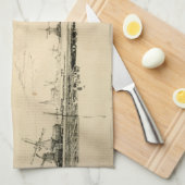 Zeichnung der Windmühlen Handtuch (Viertel Falte)