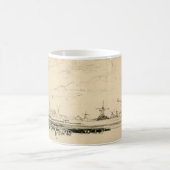 Zeichnung der Windmühlen-Tasse Kaffeetasse (Mittel)