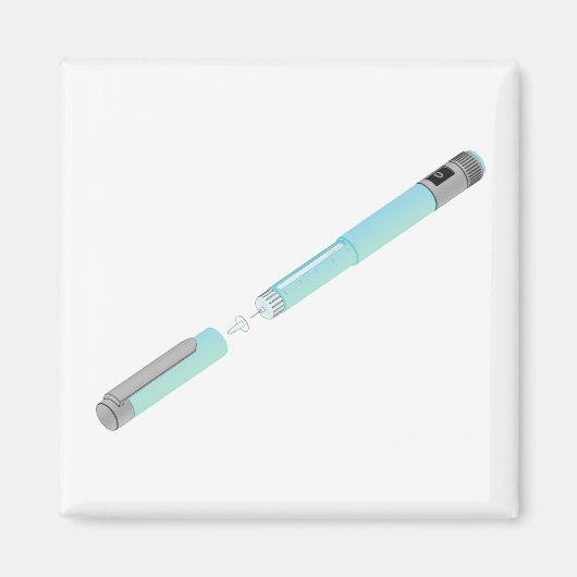 Zeichnung des Insulinpens Magnet (Vorne)