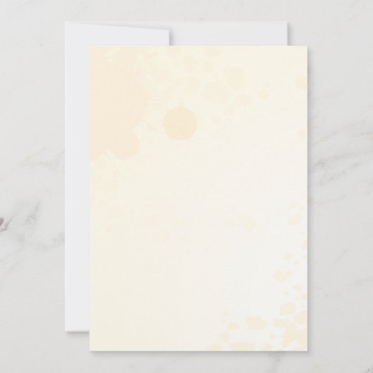 Zeichnung einer Rose Einladung (Rückseite)