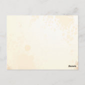 Zeichnung einer Rose, Postkarte (Rückseite)