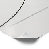 Zeichnung eines Mädchens Poster (Ecke)