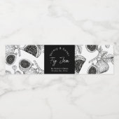 Zeichnung, hausgemachte Feigenjammkrautmarke Wasserflaschenetikett (Einzelnes Label)