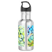 Zeichnung im Neurographik-Stil Edelstahlflasche (Rückseite)