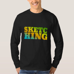 Zeichnung in Naturfarben T-Shirt