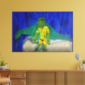 Zeichnung mit Bronto-Stretched Canvas Leinwanddruck (Insitu (Wohnzimmer))
