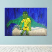 Zeichnung mit Bronto-Stretched Canvas Leinwanddruck (Insitu (Holzboden))