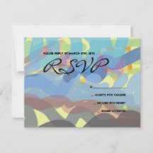 ZEICHNUNG TORAH Bar Bat Mitzvah Antwortkarte