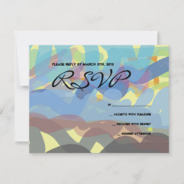 ZEICHNUNG TORAH Bar Bat Mitzvah Antwortkarte RSVP Karte