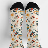 Zeichnungen auf Weiß Socken (Oben)