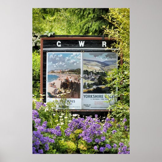 ZEICHNUNGEN FÜR DEN ALTEN ZUGSBAHNHOF POSTER (Vorne)