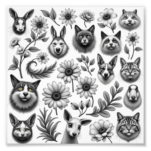 Zeichnungen und Bilder Fotodruck (Vorne)