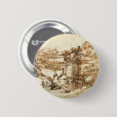 Zeichnungen von Leonardo da Vinci Button (Vorne & Hinten)