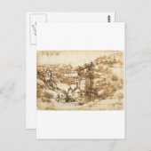 Zeichnungen von Leonardo da Vinci Postkarte (Vorne/Hinten)