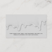 Zeichnungstür des Auftragnehmers Visitenkarte (Rückseite)