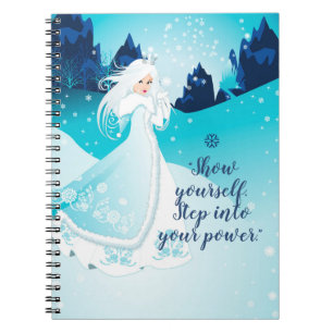 Zeig dich selbst! Winter Wonderland Spiraljournal Notizblock