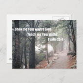 Zeig mir deine Wege, o Herr.. Postkarte (Vorne/Hinten)