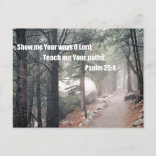 Zeig mir deine Wege, o Herr.. Postkarte