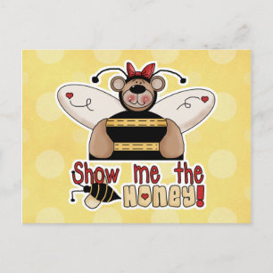 Zeig mir den Honig Bumble Bär Postkarte