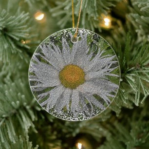 Zeig mir eine Margerite #1 Keramik Ornament