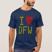 Zeige Dein Flughafen-Code-Liebe T-Shirt (Vorderseite)