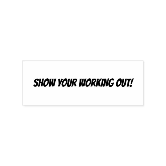 Zeige deine Arbeit! Lehrerin Rubber Briefmarke Gummistempel (Prägung)