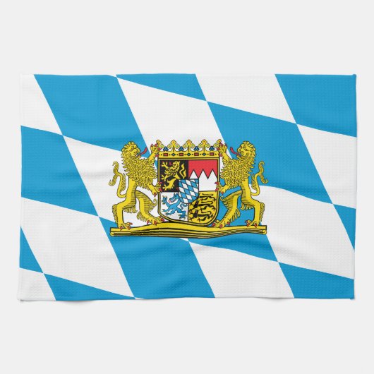 Zeige deine Farben - Bayern Geschirrtuch (Horizontal)