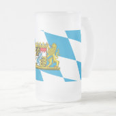 Zeige deine Farben - Bayern Mattglas Bierglas (VorderseiteRechts)